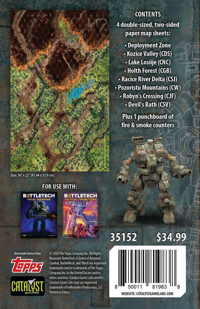 Alt view image 2 of 4 - Battletech: Battle of Tukayyid: Map Pack - Board Game Maps By Catalyst Game Labs