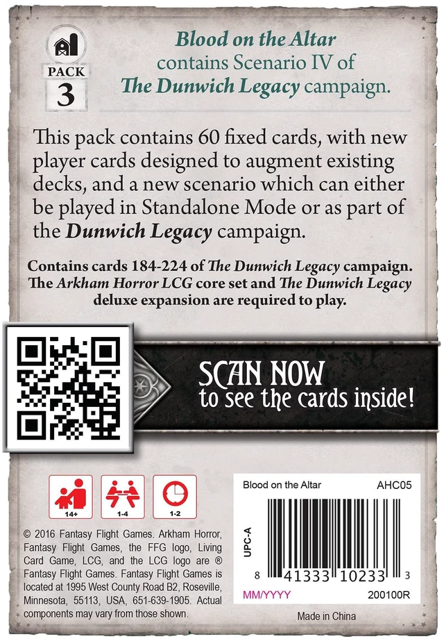 Alt view image 6 of 8 - Arkham Horror: The Card Game: Blood on the Altar