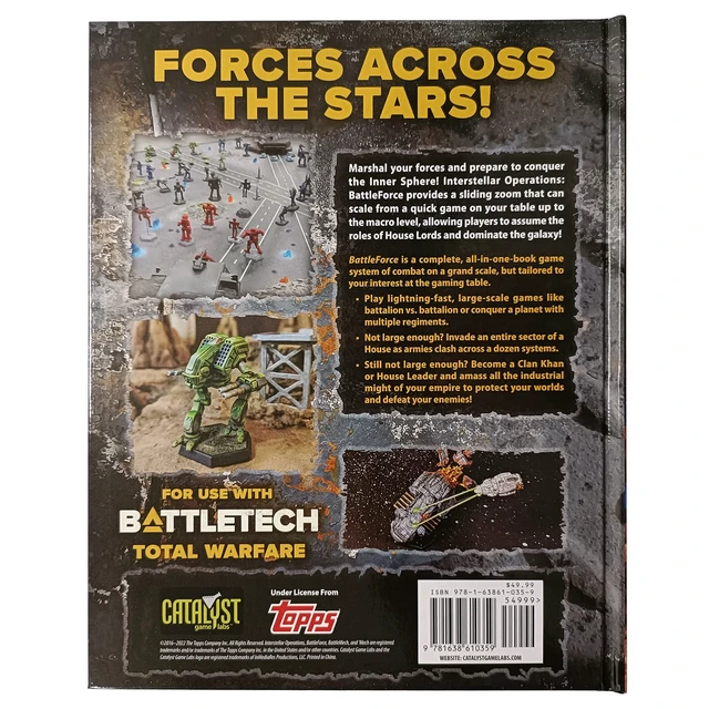 Alt view image 2 of 2 - BattleTech Interstellar Operations Battleforce - Tabletop Miniatures Game RuleBook By Catalyst Game Labs