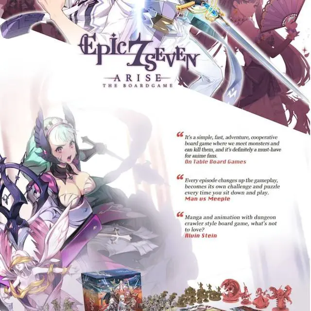 Alt view image 3 of 3 - Epic Seven Arise Core Box by Japanime Games | Anime-Style Adventure Board Game | 1-4 Players | Playtime 60 Minutes | Ages 14+