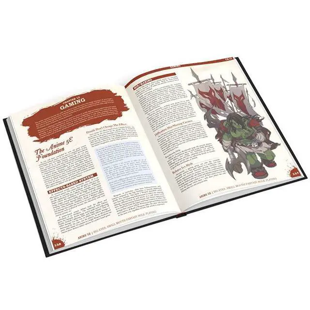 Alt view image 3 of 3 - Anime 5E RPG Adventures by Japanime Games Hardcover Starter Book - Anime Roleplaying Game System