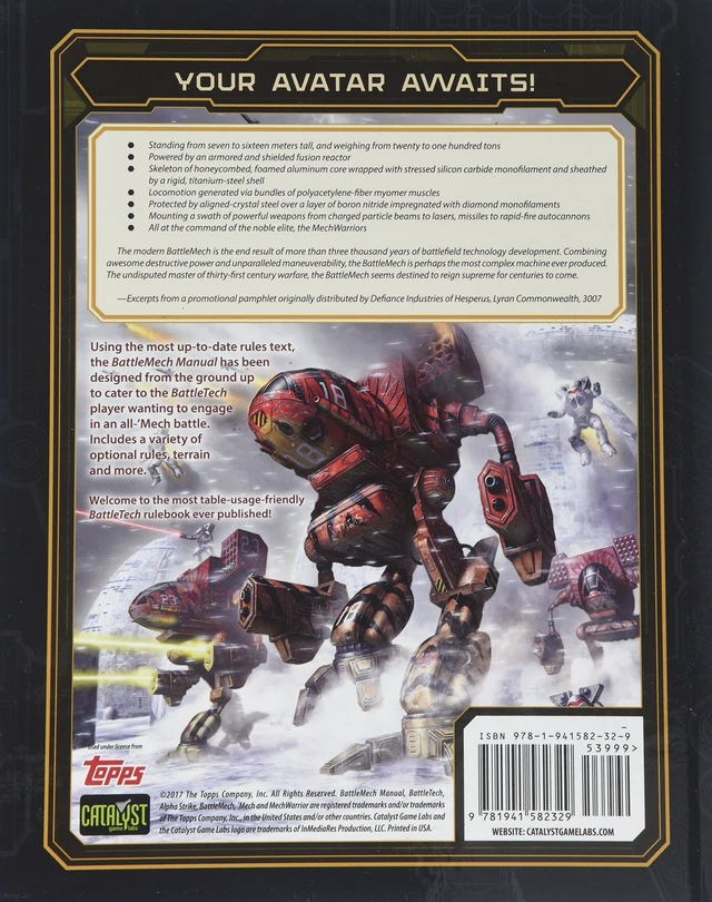 Alt view image 2 of 4 - BattleTech Battlemech Manual by Catalyst Game Labs
