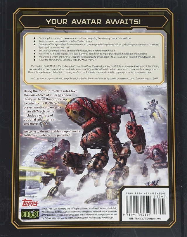 Alt view image 4 of 4 - BattleTech Battlemech Manual by Catalyst Game Labs