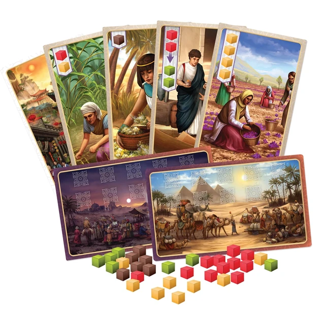Alt view image 4 of 6 - Century Spice Road Board Game | Family Games | A Strategy Exploration Board Game | Ages 8 + | 2 to 4 Players | Average Playtime 30-45 Minutes | Made by Plan B Games