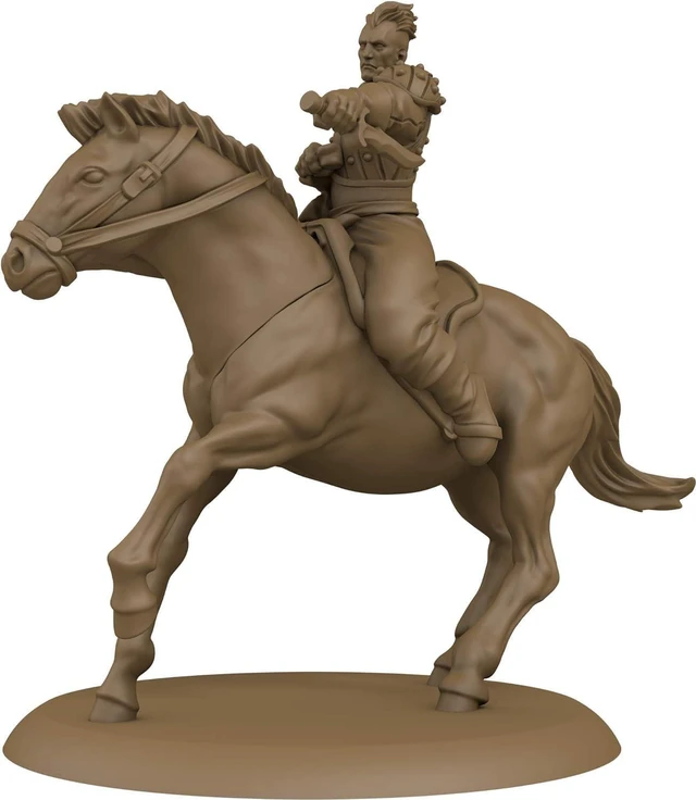 Alt view image 4 of 7 - CMON A Song of Ice and Fire Tabletop Miniatures Bloody Mummer Zorse Riders Unit Box Set - Mercenary Mounted Mayhem, Strategy Game for Adults, Ages 14+, 2+ Players, 45-60 Minute Playtime, Made by CMON