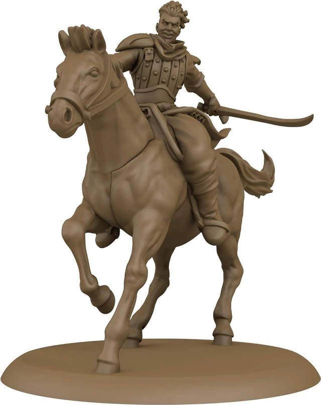 Alt view image 5 of 7 - CMON A Song of Ice and Fire Tabletop Miniatures Bloody Mummer Zorse Riders Unit Box Set - Mercenary Mounted Mayhem, Strategy Game for Adults, Ages 14+, 2+ Players, 45-60 Minute Playtime, Made by CMON