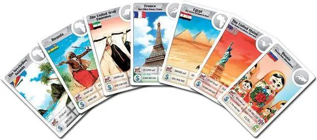 Alt view image 3 of 4 - Cardline Globetrotter Board Game | Educational Geography Card Game For Kids | Family Board Games | Ages 8+ | 2-8 Players | Avg. Playtime 15 Minutes | Made by Asmodee