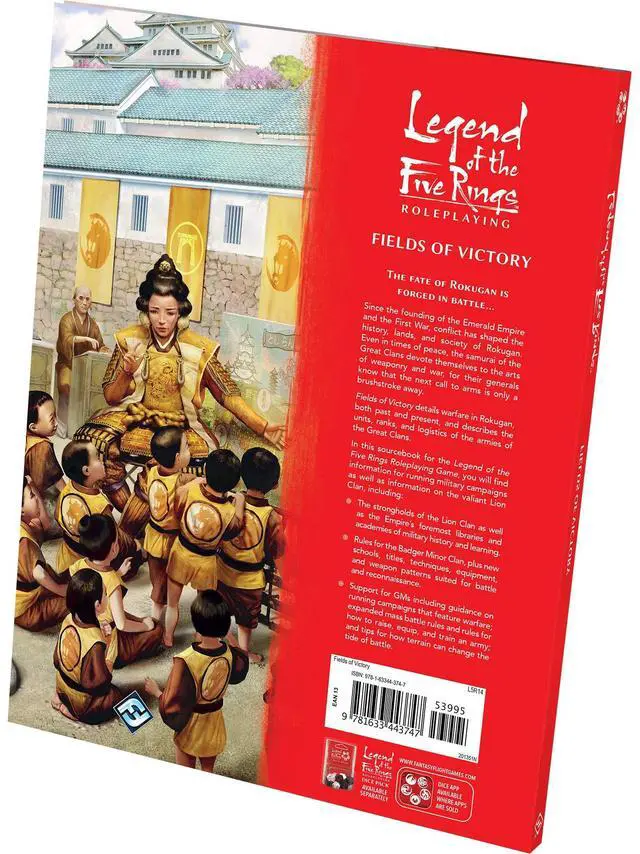 Alt view image 2 of 5 - Legend of The Five Rings Roleplaying Game Fields of Victory SOURCEBOOK - Adventure Game, Strategy Game for Adults, Ages 14+ 3-5 Players, 2 Hour Playtime, Made by Edge Studio