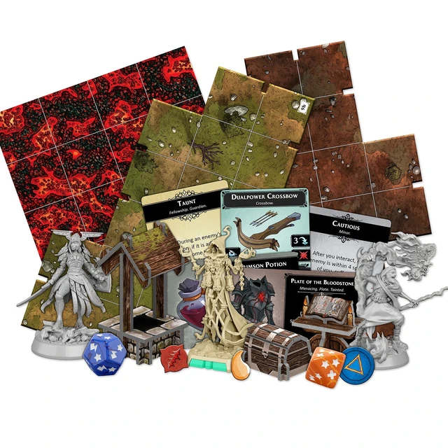 Alt view image 4 of 4 - Descent: Legends of the Dark Board Game - Epic Dungeon-Crawling Adventure! Cooperative Strategy Game for Kids & Adults, Ages 14+, 1-4 Players, 3-4 Hour Playtime