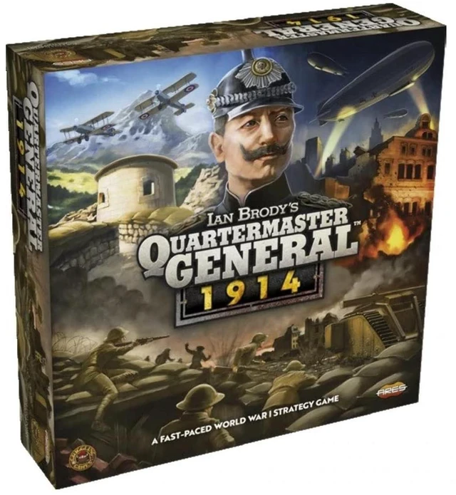 Main image of Quartermaster General: 1914 A Boardgame by Griggling Games 2-5 Players 90+ Mins Board Games for Family Game Night for Kids and Adults Ages 13+ - English Version