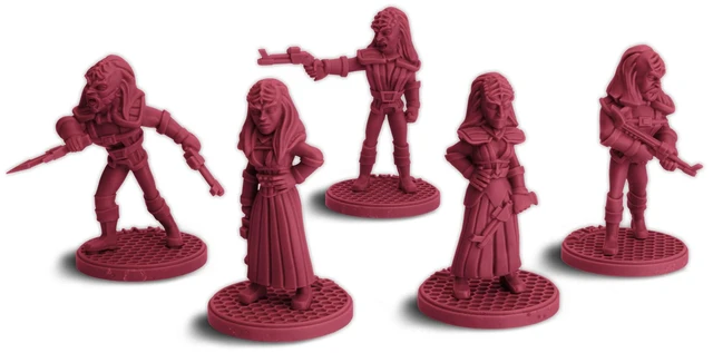 Alt view image 2 of 5 - Gale Force Nine: Star Trek Away Missions - House of Duras Expansion Figures - Tabletop Board Game Miniatures