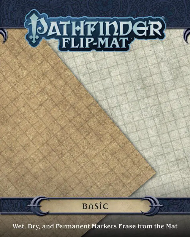 Main image of Pathfinder RPG Flip-Mat: Basic - Role Playing Game Flip-Mat - 1" Square Game Mat 24" x 30"