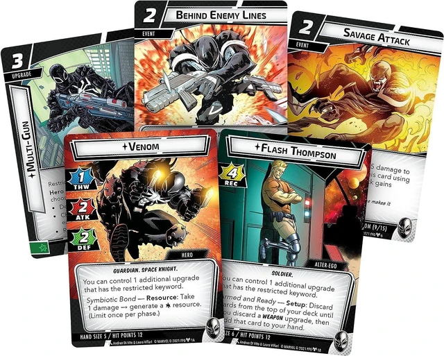 Alt view image 4 of 7 - Marvel Champions The Card Game Venom HERO EXPANSION PACK - Superhero Strategy Game, Cooperative Game, Ages 14+, 1-4 Players, 45-90 Minute Playtime, Made by Fantasy Flight Games