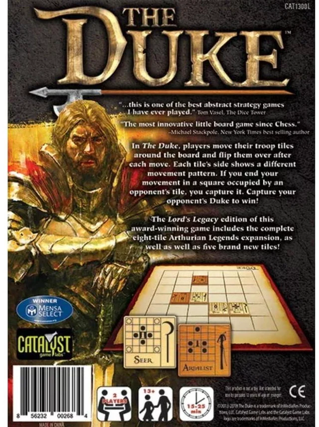 Alt view image 3 of 4 - The Duke: Lord's Legacy By Catalyst Game Labs - A 2 Player Strategy Board Game