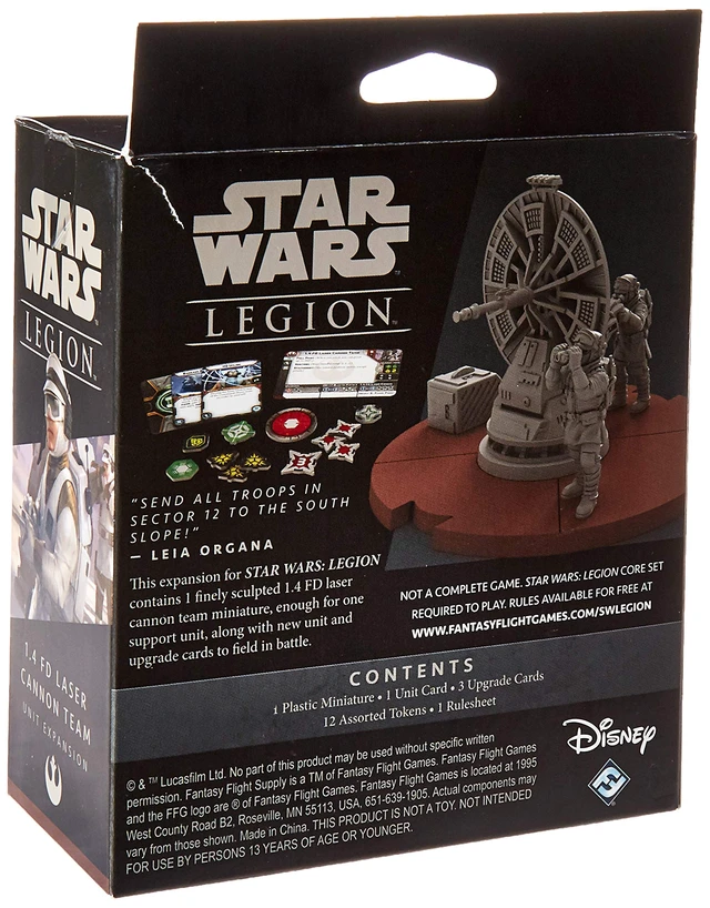 Alt view image 2 of 2 - Star Wars Legion 1.4 FD Laser Cannon Team Expansion | Two Player Battle Game | Tabletop Miniatures Game | Strategy Game for Adults and Teens | Ages 14+ | Made by Atomic Mass Games