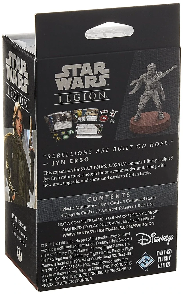 Alt view image 2 of 3 - Star Wars Legion Figure Jyn Erso Expansion | Two Player Battle Game | Miniatures Tabletop Game | Strategy Game for Adults and Teens | Ages 14+ | Made By Atomic Mass Games