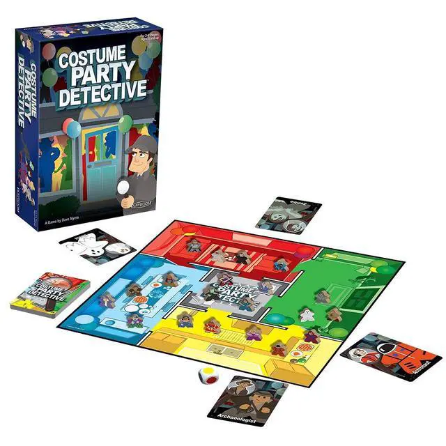 Alt view image 5 of 6 - Costume Party Detective Board Game - Help The Detective Learn The Players' True Identities Without Allowing Yours to be Discovered!
