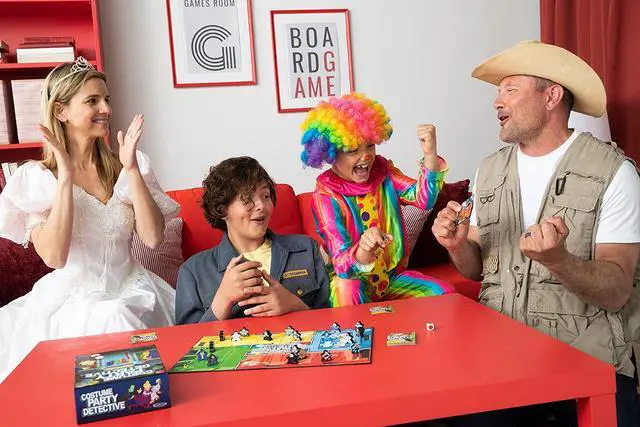 Alt view image 6 of 6 - Costume Party Detective Board Game - Help The Detective Learn The Players' True Identities Without Allowing Yours to be Discovered!