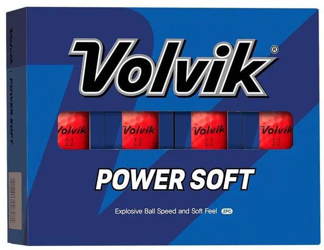 Main image of Volvik Power Soft Golf Balls | 12 Balls | 2-Piece Construction for Enhanced Performance | Vibrant Colors For Visibility | 1 Dozen Recreational Practice Balls