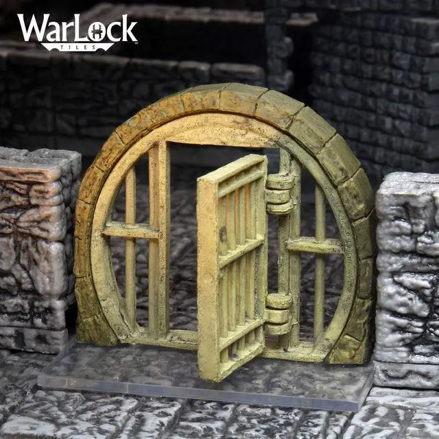 Alt view image 2 of 7 - Warlock Tiles: Accessory - Doors & Archways 4D Terrain Tiles By Wizkids | Tabletop Miniatures Wargames And Roleplaying Terrain
