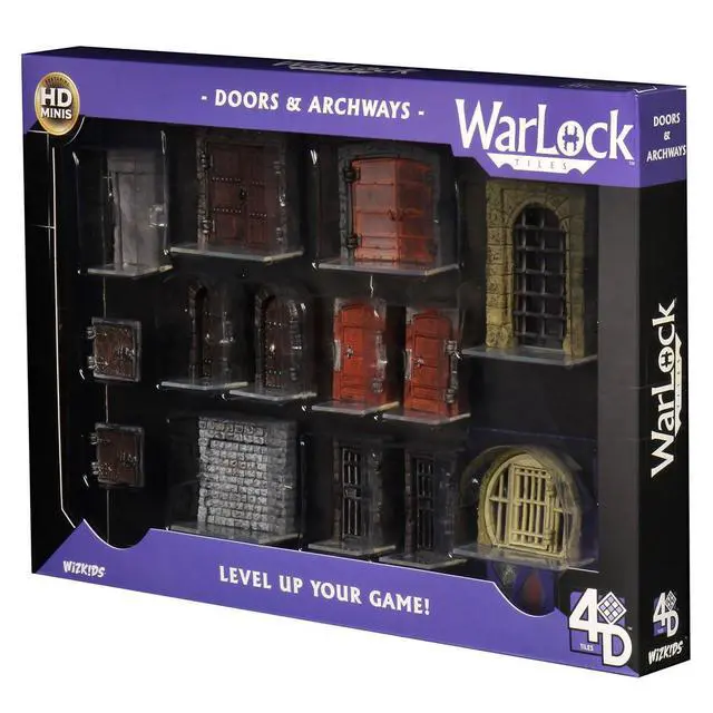 Alt view image 4 of 7 - Warlock Tiles: Accessory - Doors & Archways 4D Terrain Tiles By Wizkids | Tabletop Miniatures Wargames And Roleplaying Terrain