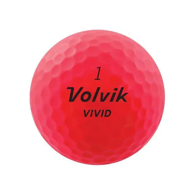 Alt view image 7 of 7 - Volvik 9530 Volvik 2020 Vivid 3 Pc Golf Balls Matte Pink