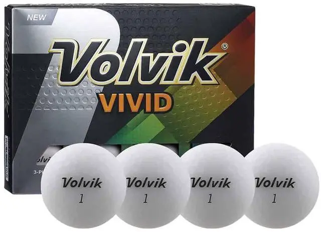 Main image of Volvik Vivid Golf Balls 12 Pack | Original High-Visibility Matte Finish | Enhanced Performance & Distance | VAS Alignment System | Ideal For All Skill Levels | 1 Dozen Balls