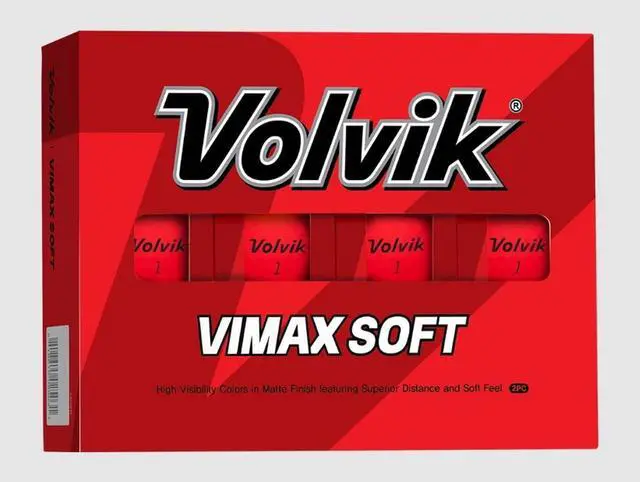 Main image of 2023 Volvik VIMAX Soft Matte Finish Golf Balls | 12-Pack Recreational Golf Ball | High-Energy Core for Distance | 2-Peice Golf Balls
