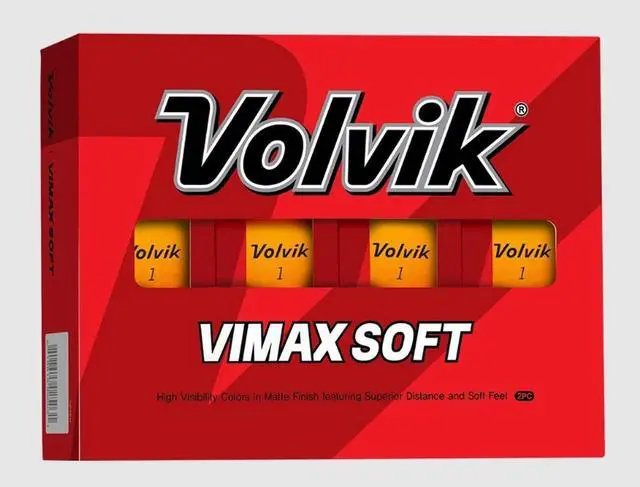 Main image of 2023 Volvik VIMAX Soft Matte Finish Golf Balls | 12-Pack Recreational Golf Ball | High-Energy Core for Distance | 2-Peice Golf Balls