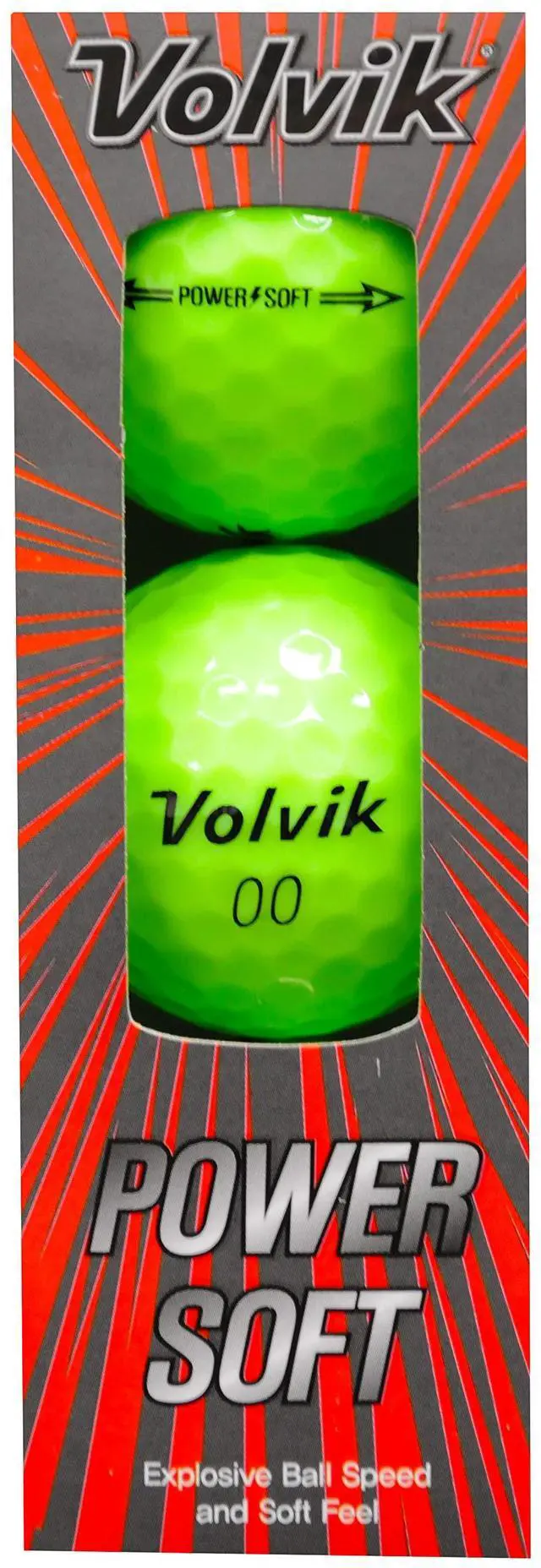 Alt view image 10 of 12 - Volvik Power Soft Golf Balls Dozen (Gloss Green)