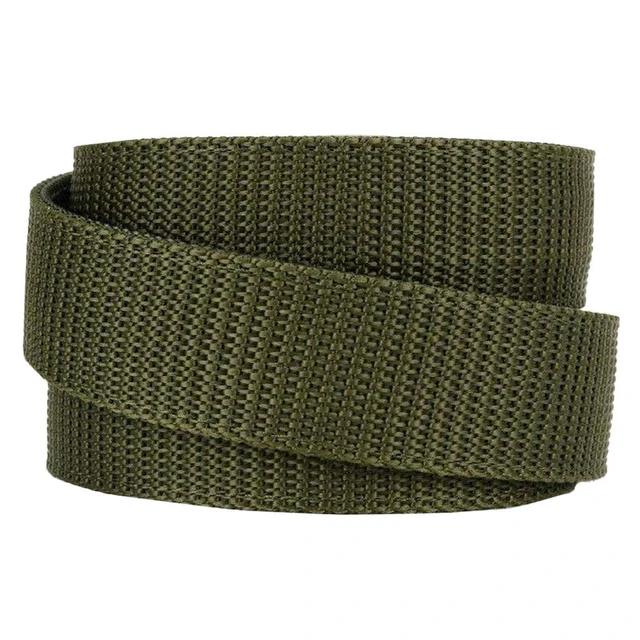 Alt view image 2 of 5 - Nexbelt Titan Green Men's EDC Tactical Belt Ratchet System Technology - Nylon Gun Belts Green - For Scurity Police And Military - One Size Fits Most - Cut To Size