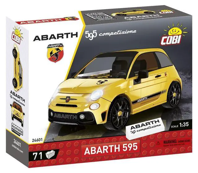 Alt view image 2 of 4 - COBI Abarth 595 | FIAT 500 Style | Modern Cars Building Block Model Set # 24601