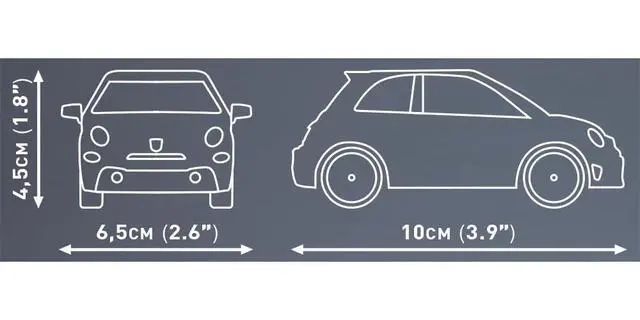 Alt view image 3 of 4 - COBI Abarth 595 | FIAT 500 Style | Modern Cars Building Block Model Set # 24601