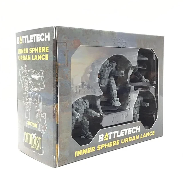 Main image of BattleTech Mini Force Pack: Inner Sphere Urban Lance | Ready To Play Tabletop Miniatures | Tactical Urban Combat Board Game | Strategic Gameplay | 2-4 Players | By Catalyst Game Labs