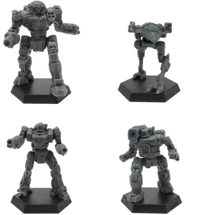 Alt view image 4 of 7 - BattleTech Mini Force Pack: Inner Sphere Urban Lance | Ready To Play Tabletop Miniatures | Tactical Urban Combat Board Game | Strategic Gameplay | 2-4 Players | By Catalyst Game Labs