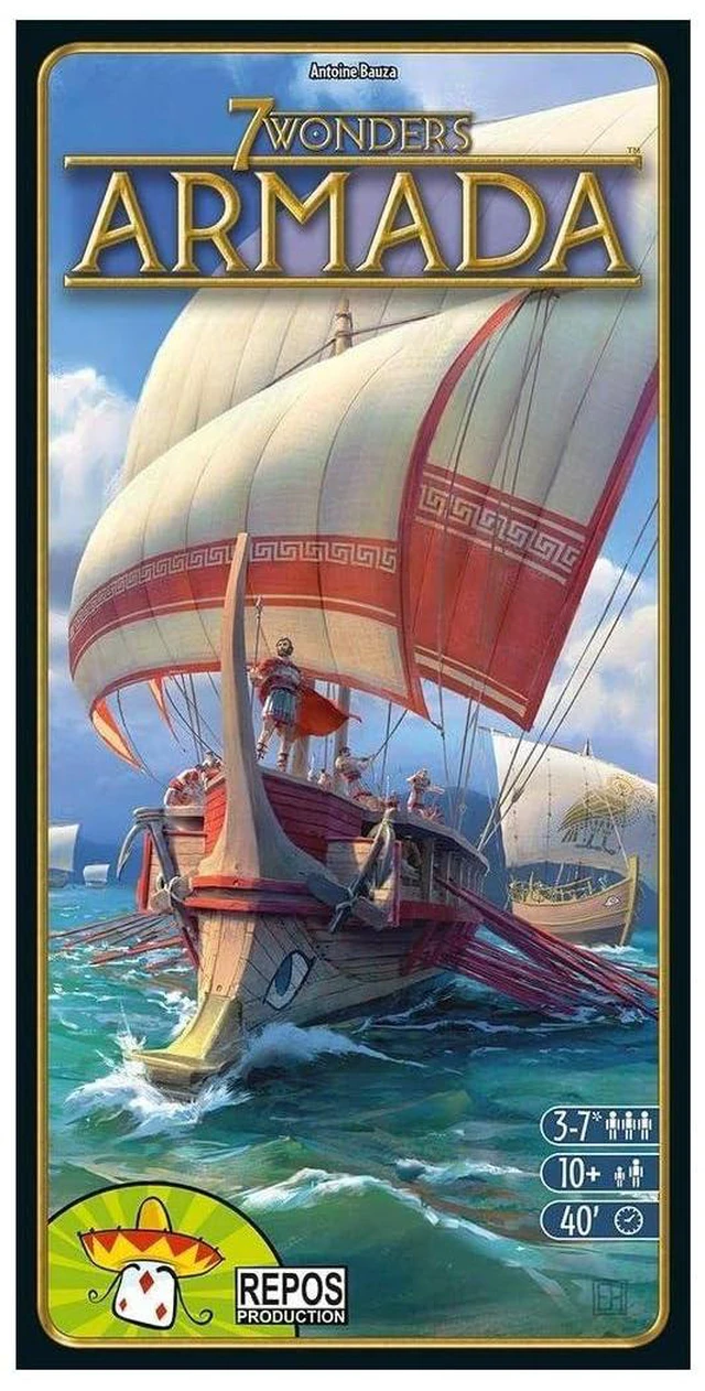 Main image of 7 Wonders Armada Expansion By Repos Poduction SEV13 | Strategy Card Game | Family Board Games