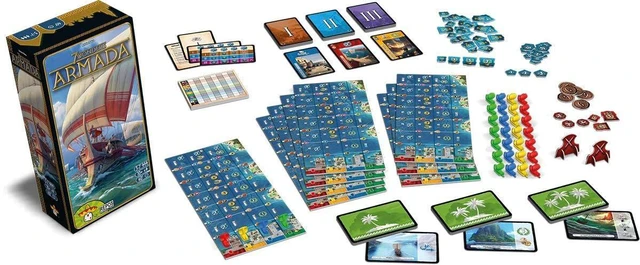 Alt view image 4 of 5 - 7 Wonders Armada Expansion By Repos Poduction SEV13 | Strategy Card Game | Family Board Games