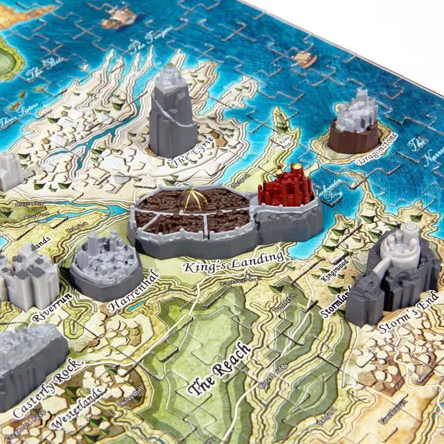 Alt view image 7 of 8 - 4D Cityscape Game of Thrones (GOT) 3D Mini Puzzle of Westeros (350Piece)