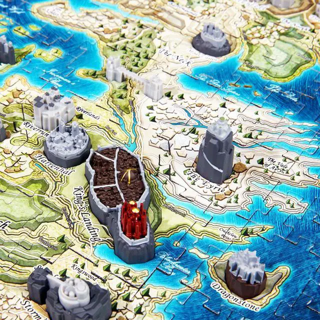 Alt view image 6 of 8 - 4D Cityscape Game of Thrones (GOT) 3D Mini Puzzle of Westeros (350Piece)