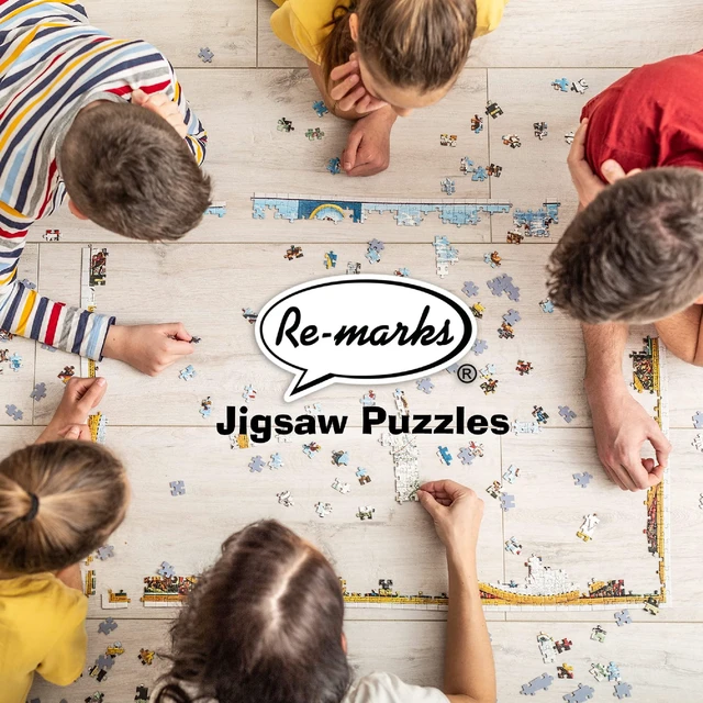 Alt view image 6 of 7 - Re-marks Monsters Collage | 1000 Piece Jigsaw Puzzle | Engaging Brain Teaser | Ages 12+ | Avg. Completion Time 4-6 Hours | Made by Re-marks