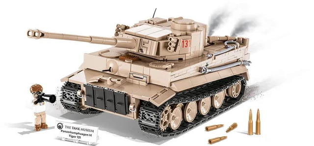 Main image of COBI TOYS World War II Tiger I Tank PzKpfw VI - Model WW2 Interlocking Building Block Set # 2556