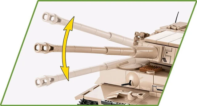 Alt view image 7 of 7 - COBI TOYS World War II Tiger I Tank PzKpfw VI - Model WW2 Interlocking Building Block Set # 2556