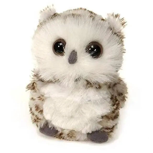 Main image of Fiesta Toys White Snowy Owl 4.5" Realistic Plush Stuffed Animal