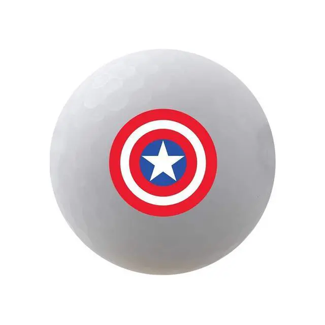 Alt view image 5 of 6 - Volvik 6207 Volvik Marvel Golf Balls 4pk-Captain America
