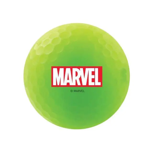 Alt view image 6 of 6 - Volvik 6210 Volvik Marvel Golf Balls 4pk-The Hulk
