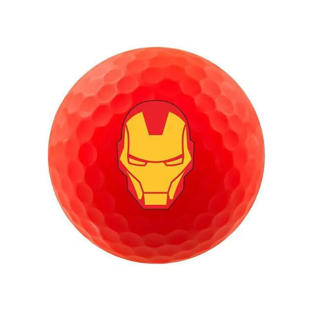 Alt view image 5 of 6 - Volvik 6208 Volvik Marvel Golf Balls 4pk-Iron Man