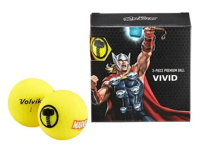 Alt view image 4 of 6 - Volvik 6212 Volvik Marvel Golf Balls 4pk-Thor