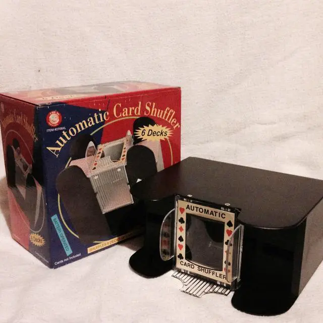 Main image of CHH 6-Deck Card Shuffler | Automatic Multi-Deck Shuffling | Perfect for Poker, Rummy, and Other Card Games | Durable and Easy-to-Use | For Family Game Nights and Tournaments