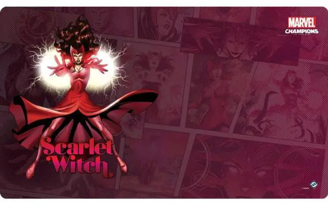Main image of Marvel Champions The Card Game: Scarlet Witch Slip Resistant Game Mat 24" x 12"