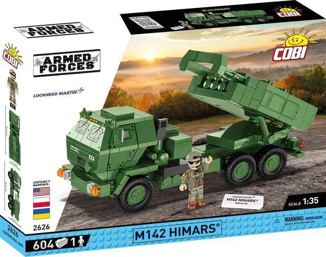 Alt view image 2 of 7 - COBI Armed Forces M142 HIMARS Missile Rocket Launcher Artillery Building Block Model Set # 2626
